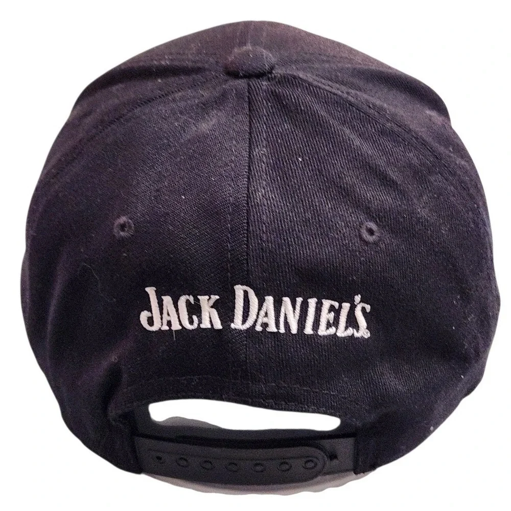 Jack Daniels Indian Motorcycle Colorado Flag Snapback‎ Hat Yupoong 110 Black Cap